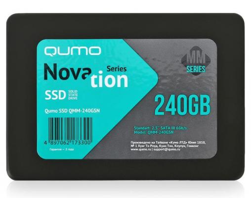 Твердотельный накопитель SSD 2.5" 240 Gb QUMO QMM-240GSN Read 520Mb/s Write 275Mb/s MLC