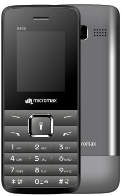 Мобильный телефон Micromax X408 серый 1.77&quot; 32 Мб
