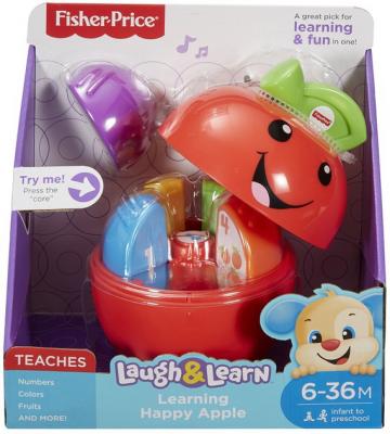 Фото Интерактивная игрушка Fisher Price "Смейся и учись" Обучающая игрушка "Яблочко" от 1 года разноцветный. Купить в РФ