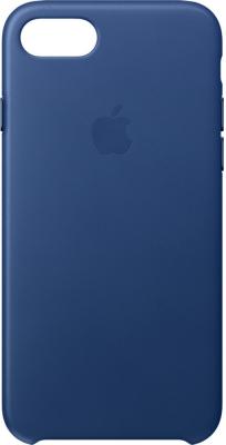 Фото Чехол (клип-кейс) Apple Leather Case для iPhone 7 синий MPT92ZM/A. Купить в РФ