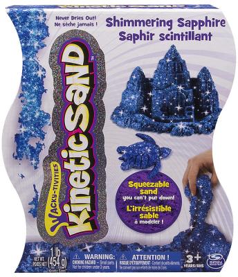 Фото Кинетический песок Kinetic Sand "Драгоценные камни" - Синий сапфир, 454 гр. 1 цвет. Купить в РФ