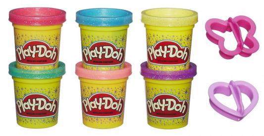 Набор для лепки Hasbro Play-Doh 6 баночек &quot;Блестящая коллекция&quot; A5417