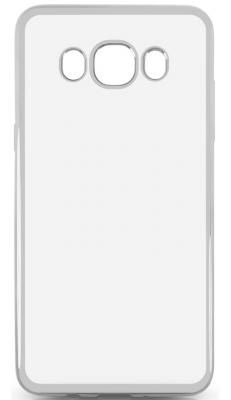 Чехол силиконовый DF sCase-29 для Samsung Galaxy J5 2016 с рамкой серебристый