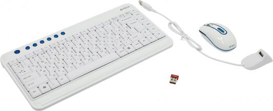 Комплект A4Tech 7600N-2 белый USB