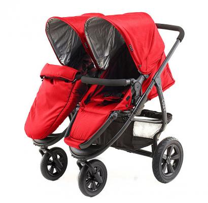 Прогулочная коляска для двоих детей Cozy Dou (red)