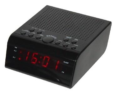 Часы с радиоприёмником Supra SA-44FM чёрный