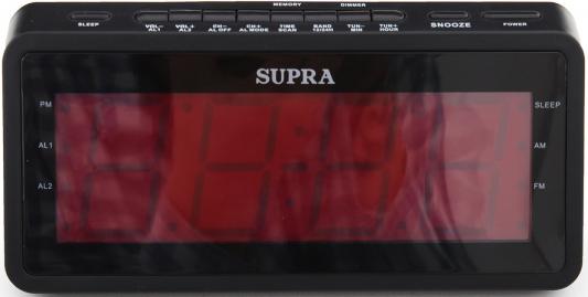 Часы с радиоприёмником Supra SA-46FM чёрный