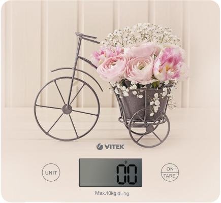 Весы кухонные Vitek VT-8016 CA рисунок бежевый