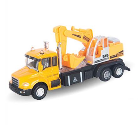 Экскаватор Autotime Excavator Truck 1:48 желтый  34126