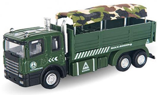 Грузовик Autotime Military Autotrack для перевозки солдат 1:48 зеленый  34136