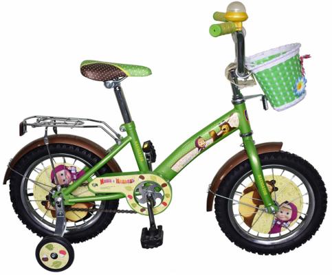Велосипед двухколёсный Navigator &quot;Маша и Медведь&quot; 14&quot; желто-зеленой ВН141
