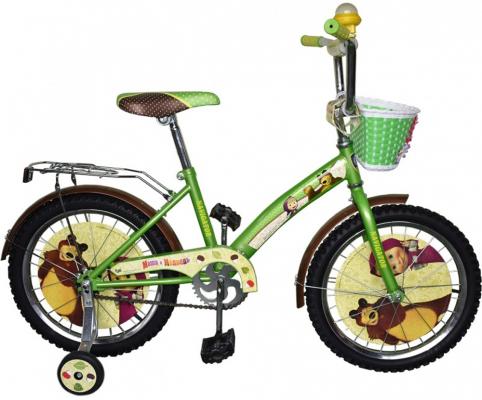 Велосипед Navigator "Маша и Медведь" 18" желто-зеленой