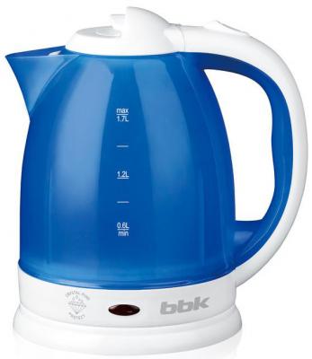 Чайник BBK EK1755P 1500 Вт белый голубой 1.7 л пластик