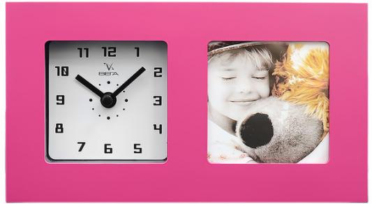 Часы-фоторамка Вега 6409 розовый