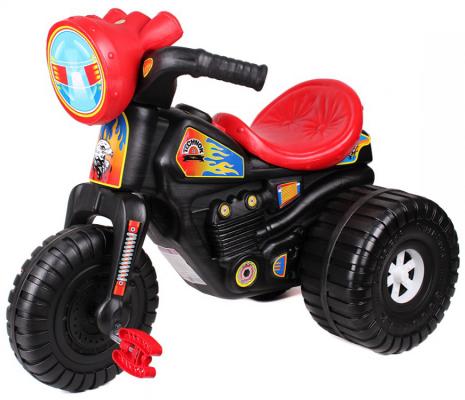 Каталка-машинка ТехноК Мотоцикл Гонки с педалями 4135 черно-красный от 3 лет пластик