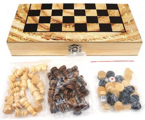 Напольная игра набор игр Shantou Gepai "Шахматы, шашки, нарды" 3в1 W4018-H