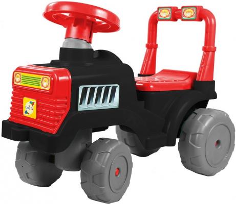 Каталка-трактор R-Toys ОР931к черно-красный от 10 месяцев пластик