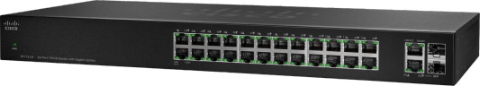 Коммутатор Cisco SG110-24HP-EU неуправляемый 24 порта 10/100/1000Mbps