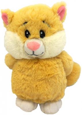 Мягкая игрушка кот MAXITOYS Кот Романтик 20 см желтый текстиль искусственный мех  MP-HH-R9037E