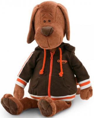 Мягкая игрушка пёс ORANGE "Барбоська в толстовке" искусственный мех текстиль коричневый 30 см
