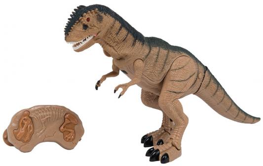 Интерактивная игрушка Shantou Gepai "Динозавр" от 3 лет коричневый свет, звук,  RS6121A