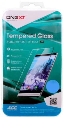 Защитное стекло ONEXT для Samsung Galaxy A3 2017 с рамкой белый 41230