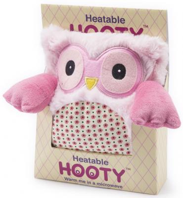 Мягкая игрушка-грелка Warmies Hooty - Совенок текстиль розовый HOO-PIN-1