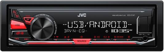 Автомагнитола JVC KD-X141 USB MP3 FM RDS 1DIN 4x50Вт черный