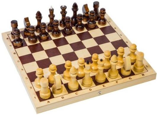 Настольная игра шахматы Шахматы обиходные лакированные дерев Р-1