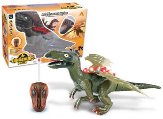 Интерактивная игрушка Shantou Gepai "Динозавр" от 3 лет зелёный 2 канала, свет, звук, 60101