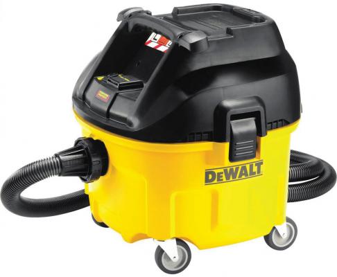 Промышленный пылесос DeWalt DWV 901 L сухая уборка чёрный жёлтый
