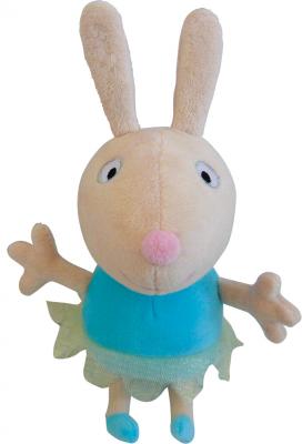 Мягкая игрушка кролик РОСМЭН Peppa Pig - "Ребекка-балерина" текстиль белый 20 см 25082