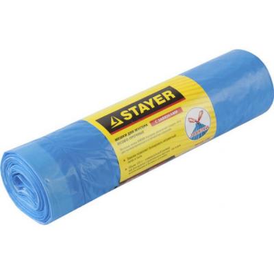 Пакеты для мусора Stayer Comfort завязками 30л 20шт голубой 39155-30