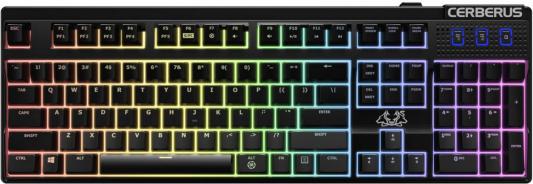 Клавиатура проводная ASUS CERBERUS MECH RGB USB черный Kaihua RGB Browne