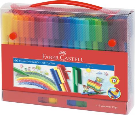 Набор фломастеров Faber-Castell Connector 60 шт разноцветный 155560