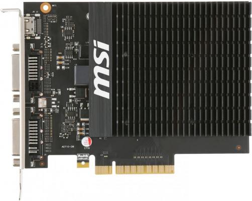 Видеокарта 2048Mb MSI GeForce GT710 PCI-E GDDR3 64bit DVI VGA GT 710 2GD3H H2D Retail