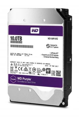 Жесткий диск 3.5" 10 Tb 5400rpm 256Mb cache Western Digital WD Purple SATA III 6 Gb/s WD100PURZ