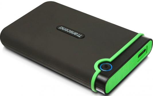 Внешний жесткий диск 2.5" USB 3.0 1 Tb Transcend StoreJet 25M3 TS1TSJ25M3E черный/зеленый