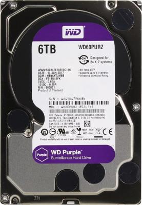 Жесткий диск 3.5" 6 Tb 5400rpm 64Mb cache Western Digital WD60PURZ SATA III 6 Gb/s