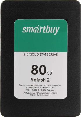 Твердотельный накопитель SSD 2.5" 80 Gb Smart Buy Splash 2 Read 470Mb/s Write 330Mb/s TLC SB080GB-SPLH2-25SAT3