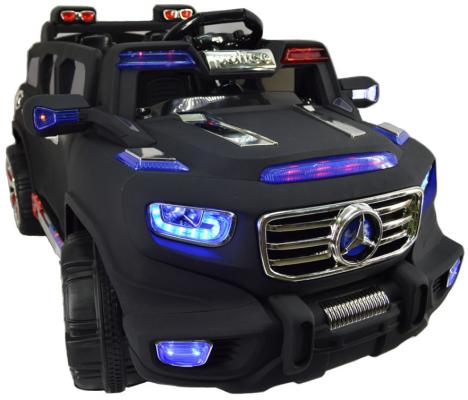 Электромобиль Kids cars (одноместный электромобиль, количество моторов: 2 шт. аккумуляторная батарея 12V7AH, усилитель руля. 3 двери) KT6598P Черный матовый