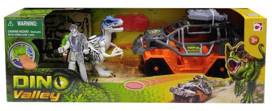 Игровой набор CHAP MEI "Тираннозавр и охотник на джипе" 520152-2 (стреляет)