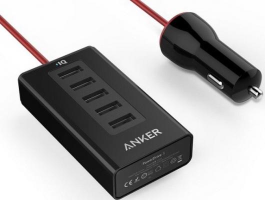 Автомобильное зарядное устройство ANKER A2311H12 USB 2.4А черный