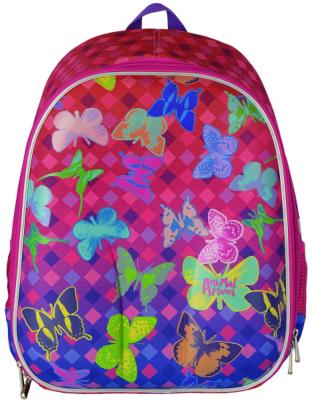 Рюкзак с анатомической спинкой Action! Animal Planet Бабочки 17 л розовый разноцветный AP-ASB4614/1/17