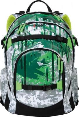 Рюкзак с уплотненной спинкой IKON 000200-10 30.5 л зеленый рисунок