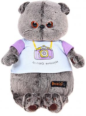 Мягкая игрушка кот BUDI BASA &quot;Басик - Веселый фотограф&quot; искусственный мех текстиль