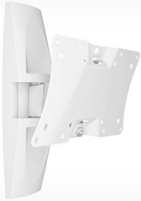 Кронштейн Holder LCDS-5062 белый для ЖК ТВ 19-32" настенный от стены 105мм наклон +15°/-25° поворот 50° до 30кг