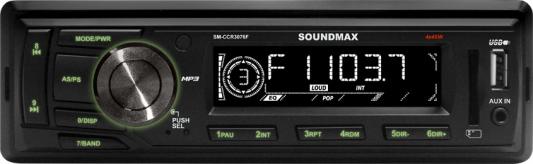 Автомагнитола Soundmax SM-CCR3076F USB MP3 FM SD MMC 1DIN 4x45Вт черный