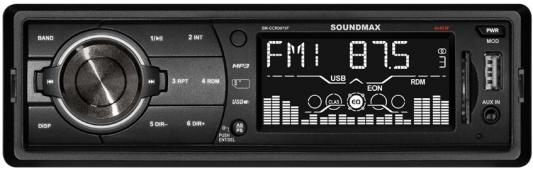 Автомагнитола Soundmax SM-CCR3075F USB MP3 FM SD MMC 1DIN 4x45Вт черный