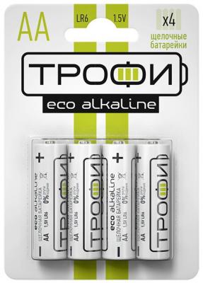 Батарейки ТРОФИ Eco LR6-4BL LR6 4 шт 40/720/17280